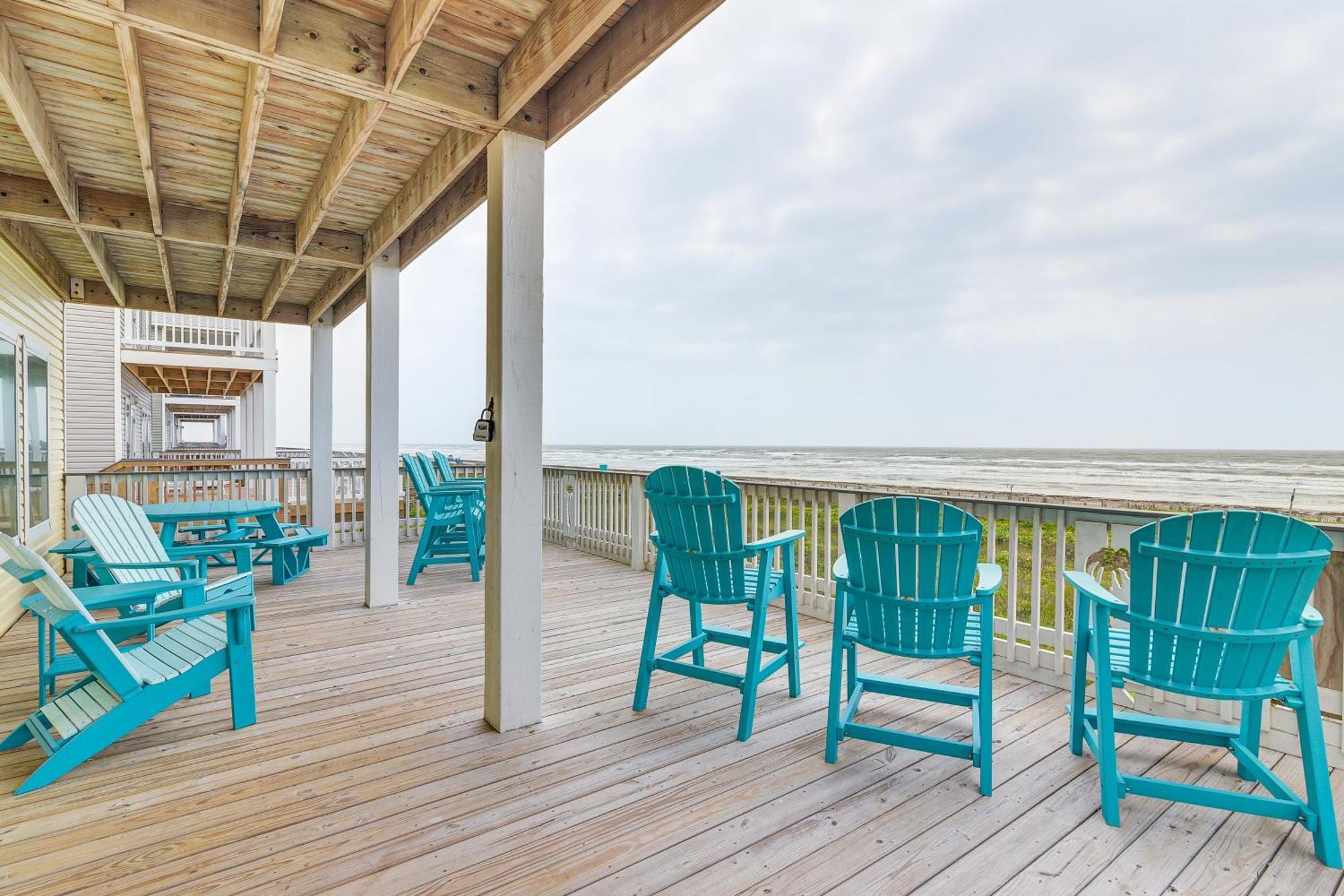 Beachfront Texas Retreat - 2 Decks, Patio And Views! 서프사이드 비치 외부 사진