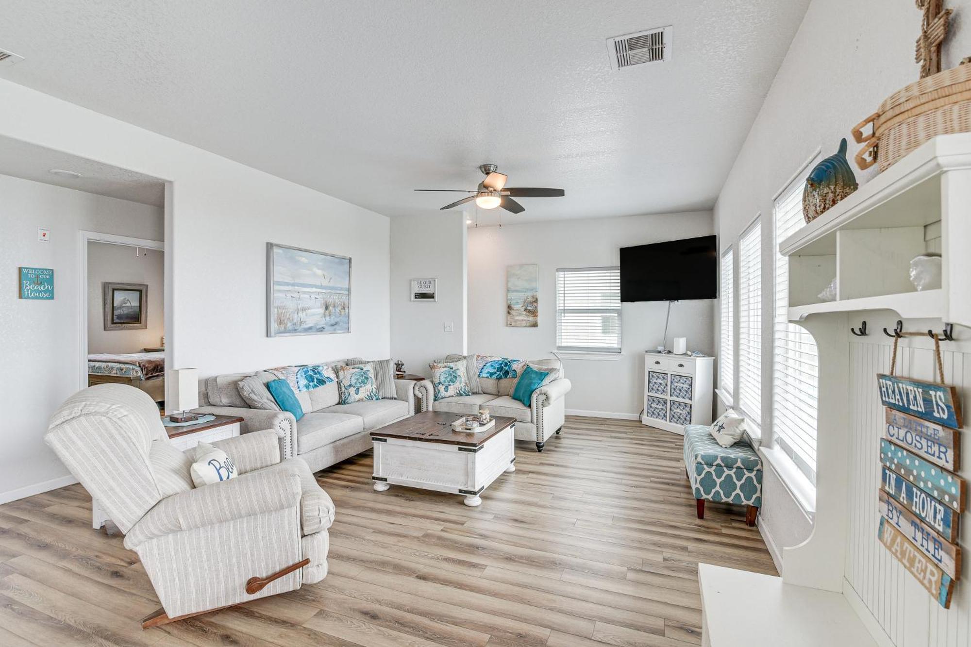 Beachfront Texas Retreat - 2 Decks, Patio And Views! 서프사이드 비치 외부 사진