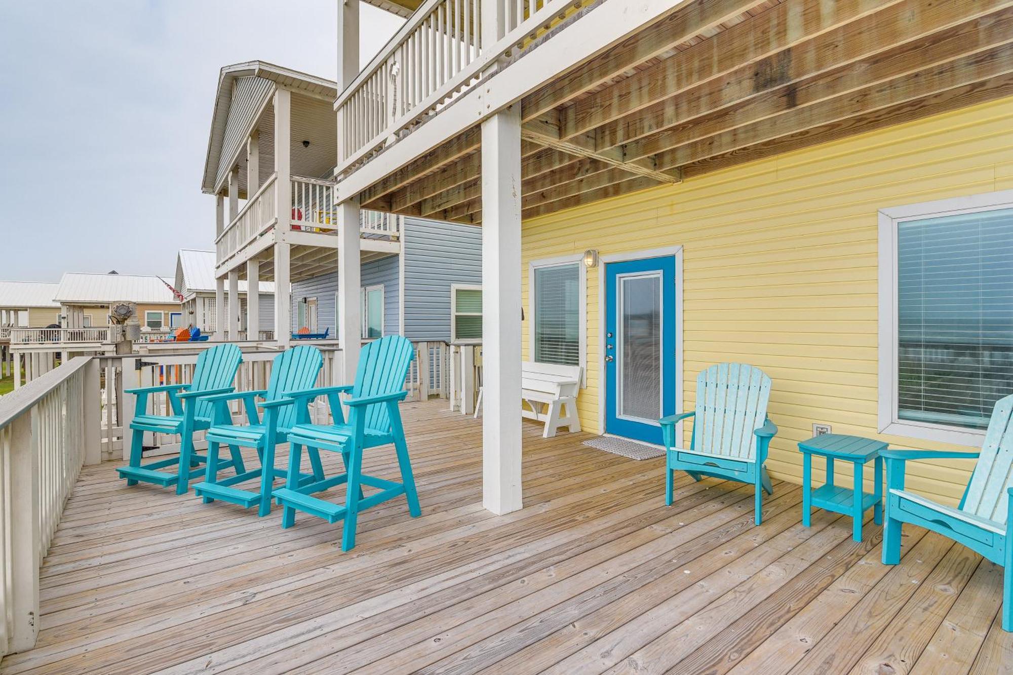 Beachfront Texas Retreat - 2 Decks, Patio And Views! 서프사이드 비치 외부 사진